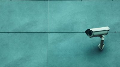 cctv camera on wall