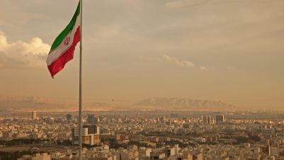 Iran with flag